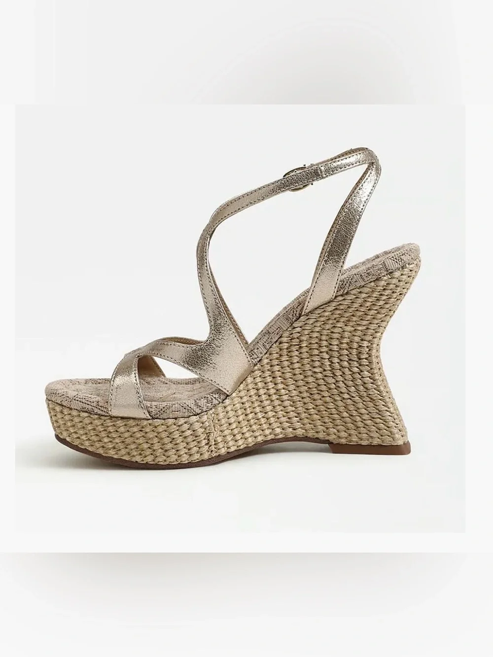 Circus by Sam Edelman Metallic Gold Strappy Wedge Sandal - Never Worn in Box!